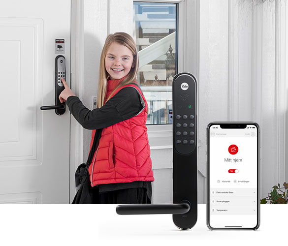 Digital smart dørlås med Yale Doorman V2N