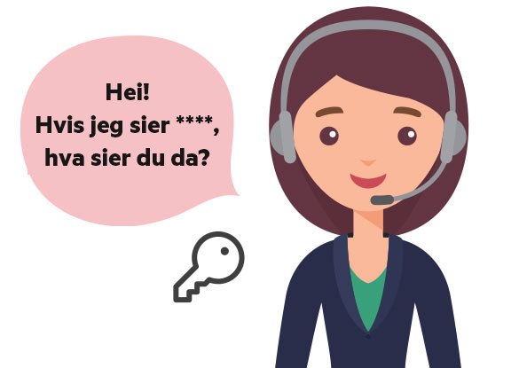 Ekstra sikkerhet med kodeord